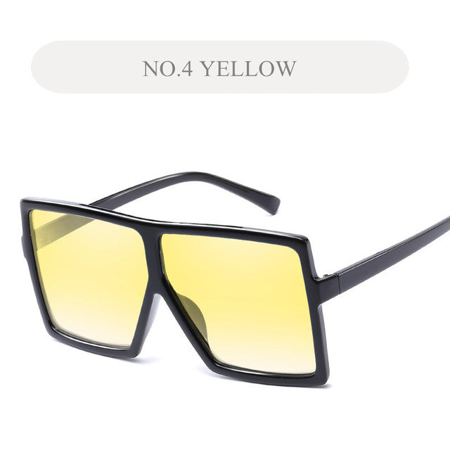 Oversized Large Square Sunglasses - New Retro Streetwear Newretro.Net