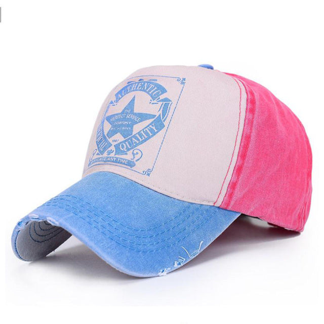 6 Colors Star Patchwork Baseball Cap - New Retro Streetwear Newretro.Net