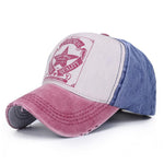 6 Colors Star Patchwork Baseball Cap - New Retro Streetwear Newretro.Net