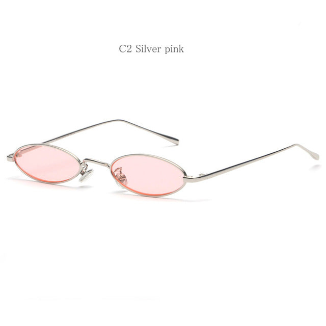 80's Streetwear Small Oval New Retro Sunglasses for Men and Women
