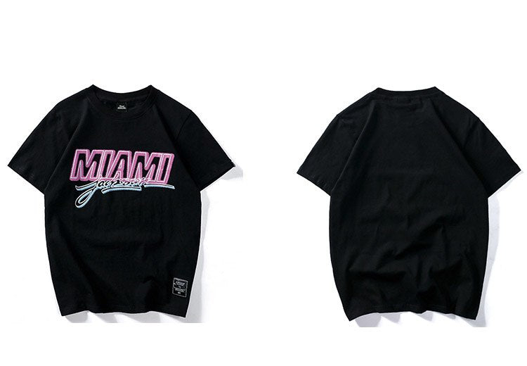 Miami Streets Tee - New Retro Streetwear Newretro.Net