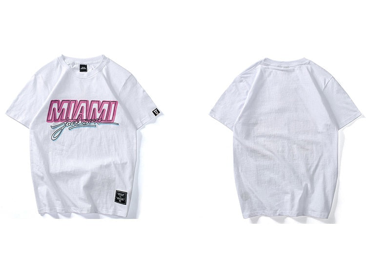 Miami Streets Tee - New Retro Streetwear Newretro.Net