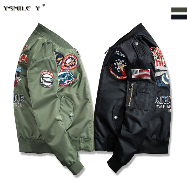 New Retro Street Fashion Flight Bomber MA1 jacket - New Retro Streetwear Newretro.Net