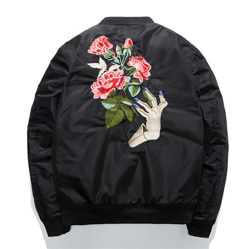 Floral New Retro Bomber Jacket Men - New Retro Streetwear Newretro.Net