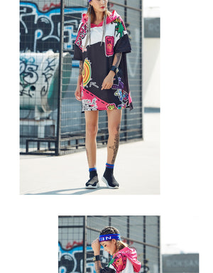 Hooded Woman Top - New Retro Streetwear Newretro.Net
