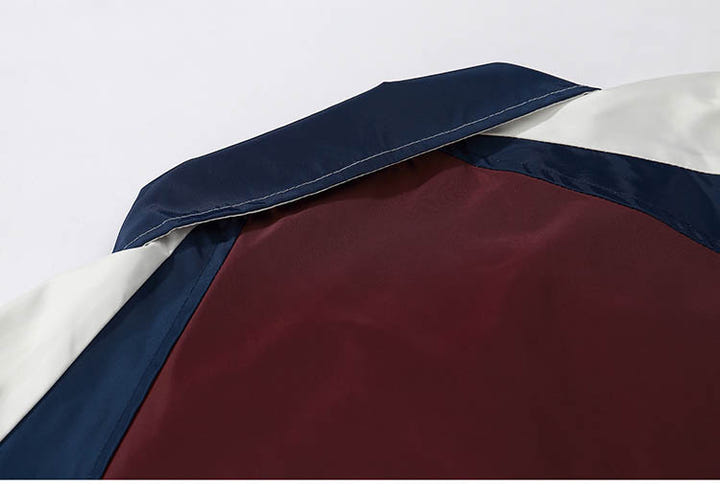 Block Patchwork Jackets - New Retro Streetwear Newretro.Net