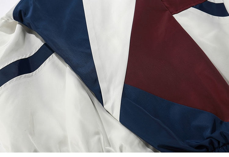 Block Patchwork Jackets - New Retro Streetwear Newretro.Net