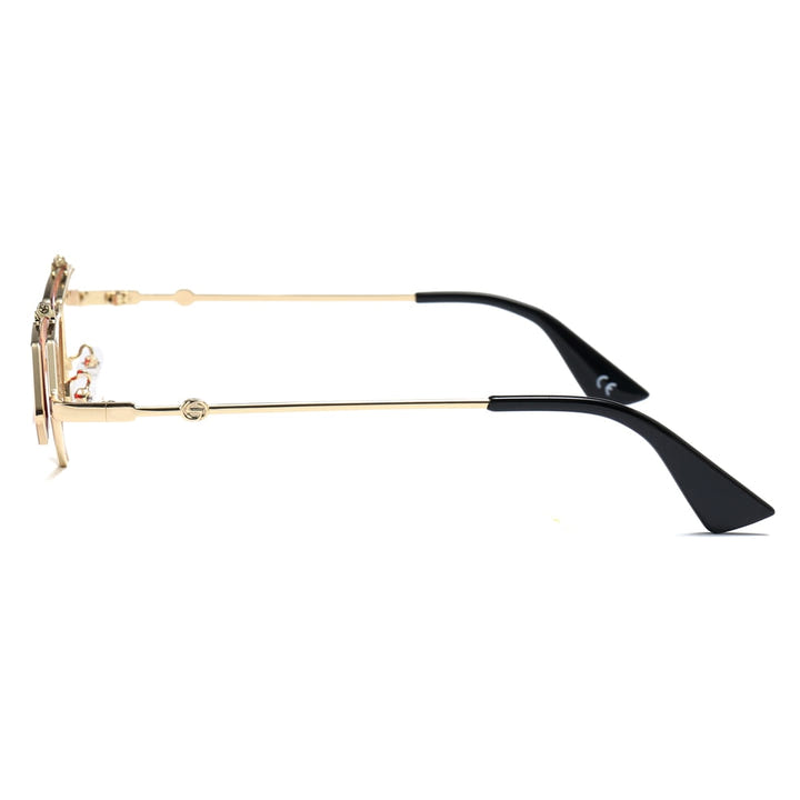 Gold Steampunk Flip up Sunglasses - New Retro Streetwear Newretro.Net