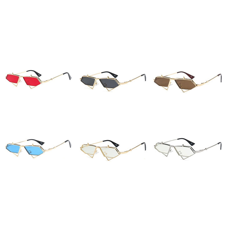 Gold Steampunk Flip up Sunglasses - New Retro Streetwear Newretro.Net