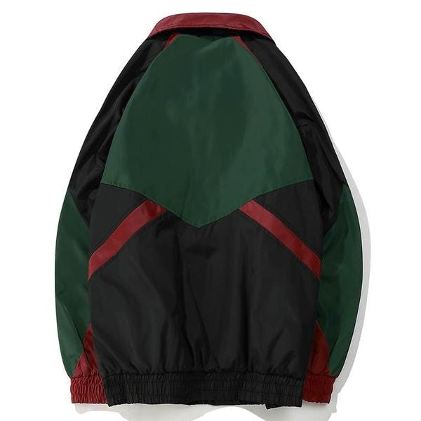 Block Patchwork Jackets - New Retro Streetwear Newretro.Net
