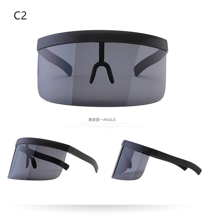 Oversize Shield Visor - New Retro Streetwear Newretro.Net