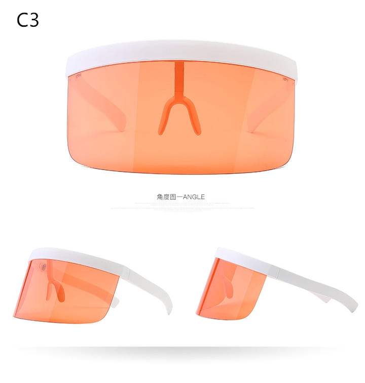 Oversize Shield Visor - New Retro Streetwear Newretro.Net