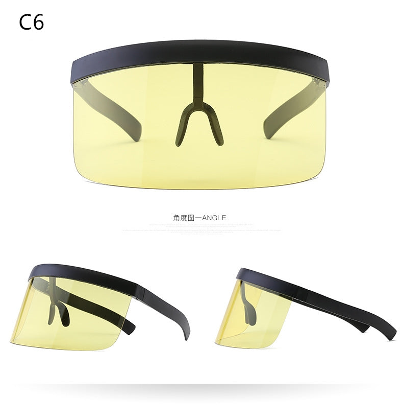 Oversize Shield Visor - New Retro Streetwear Newretro.Net