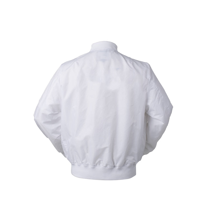 White Ma1 Bomber - New Retro Streetwear Newretro.Net